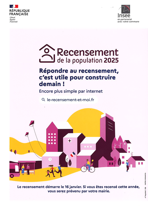 Lire la suite à propos de l’article Recensement de la population 2025