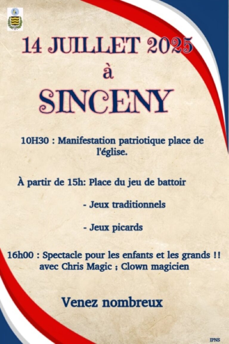 Lire la suite à propos de l’article fête nationale à Sinceny