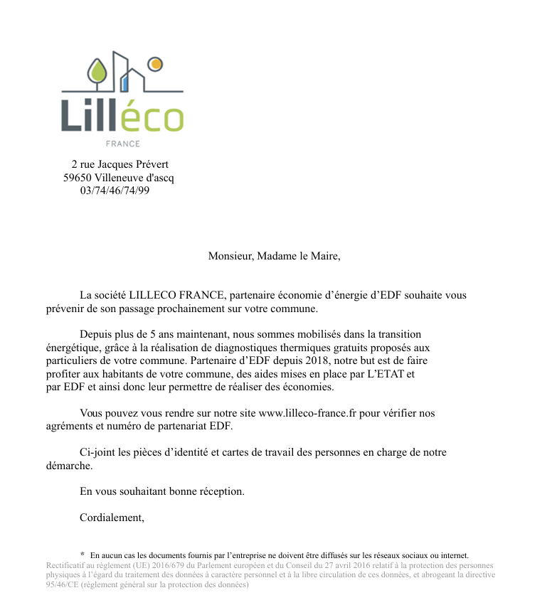 Passage sur notre commune