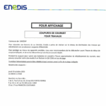 Coupures de courant pour travaux