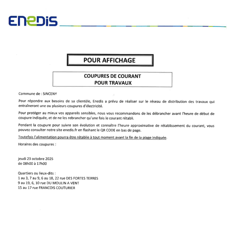 You are currently viewing Coupures de courant pour travaux