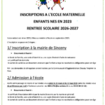 inscription école