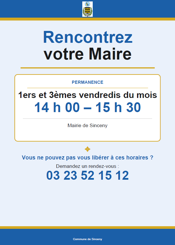 Rencontrez votre Maire