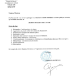 Réunion de Conseil Municipal