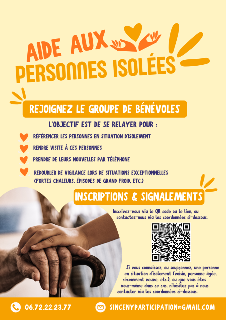 Aide aux personnes isolées