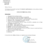 Réunion de Conseil Municipal