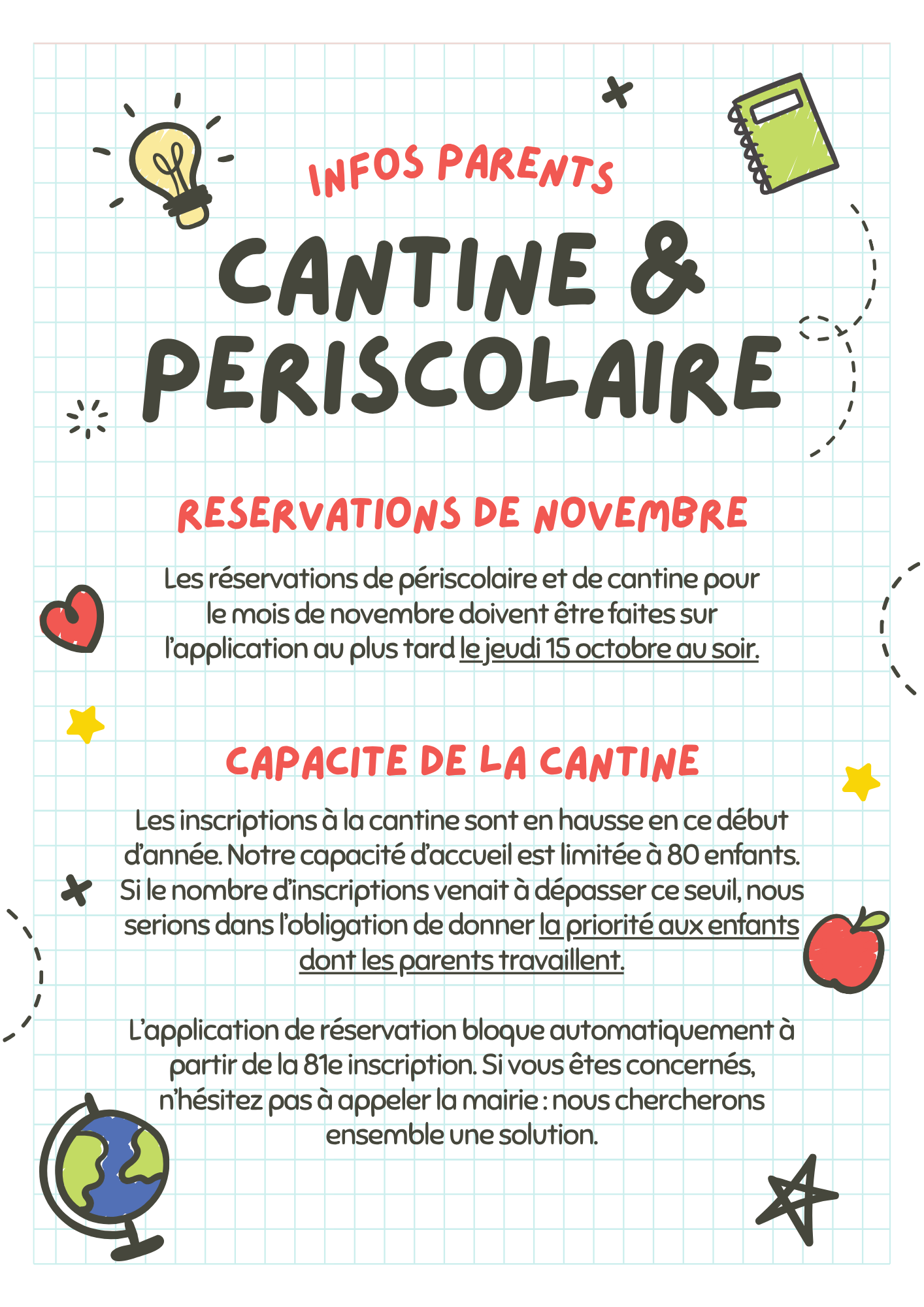 Vous consultez actuellement Cantine et Périscolaire